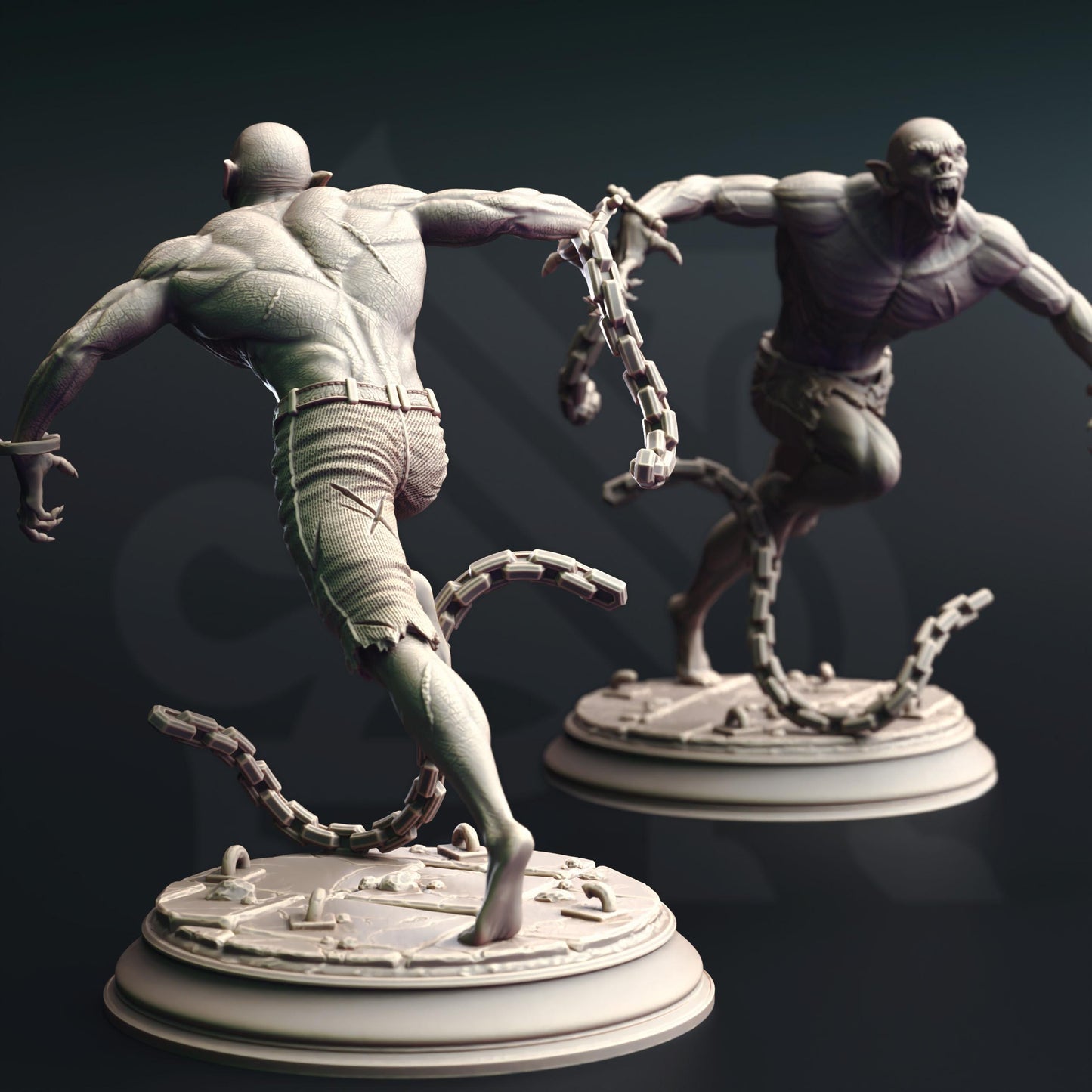 Vampire Thralls of the Coven Beasts Figure 14k + Base Print 3D RPG Miniature Gift Idea mini | Dungeons & Dragons DND Tabletop | DM Stash