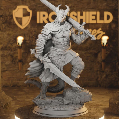 Skraa Beastfolk Dragon Barbarian Warrior