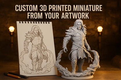 Custom 3D Miniature from Your Character Art