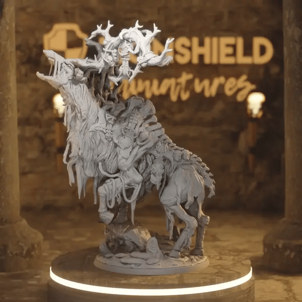 Pallbearer of Ithandruin DnD miniature 360 turntable animation