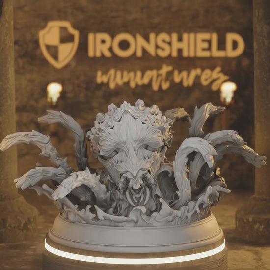 Kraken of the Depths Elemental Monster - Sukurin Beast — 360° rotating view of 3D printed DnD miniature