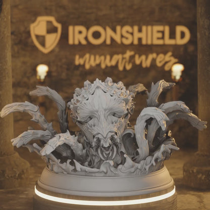 Kraken of the Depths Elemental Monster - Sukurin Beast — 360° rotating view of 3D printed DnD miniature