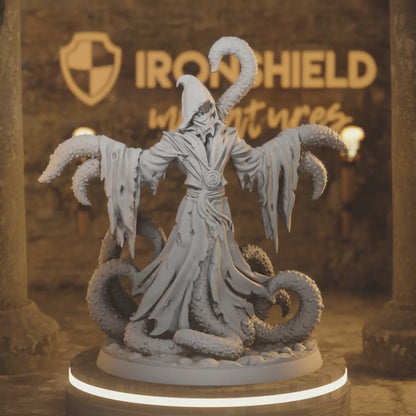 King in Yellow - Demon Sea Octopus Monster — 360° rotating view of 3D printed DnD miniature