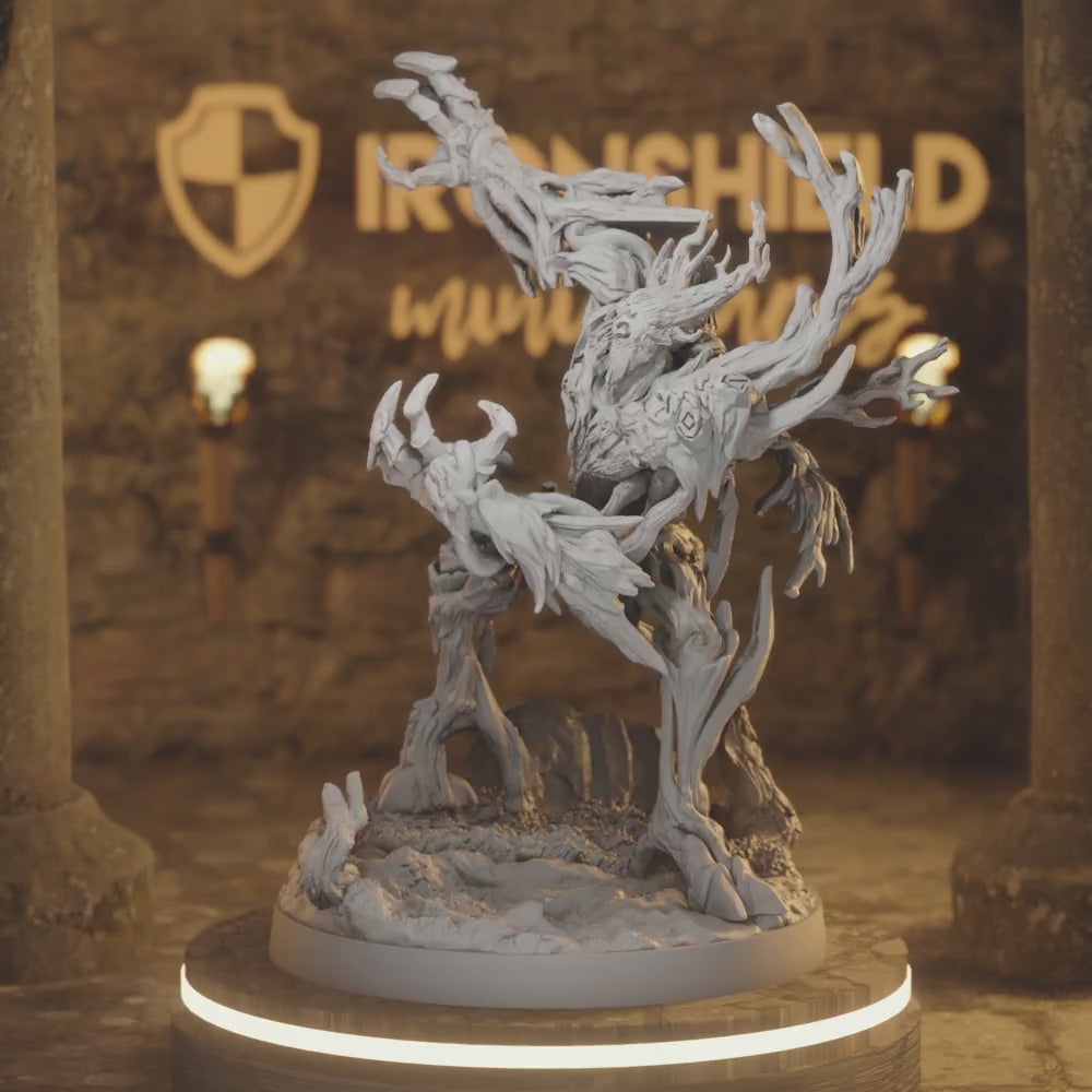 Deathroot Warden 3 Plant DnD miniature 3D printed resin tabletop RPG figure