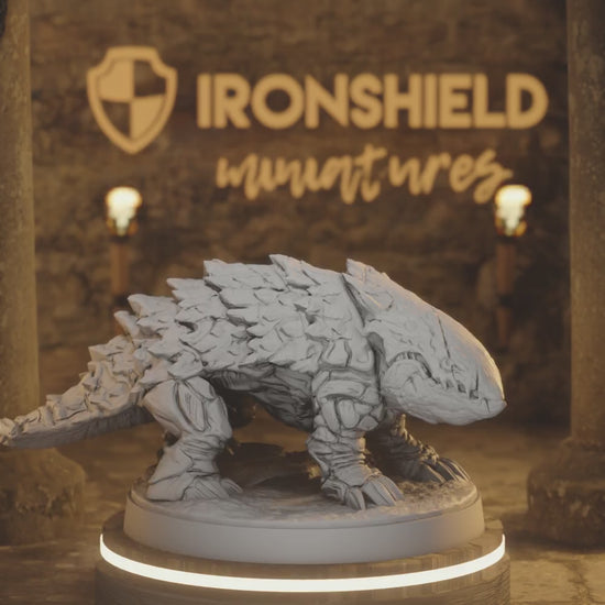 Wasteland Bulette 2 Monstrosity DnD miniature 3D printed resin tabletop RPG figure