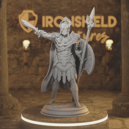 Vilryn Kaedrys Elf Fighter DnD miniature 3D printed resin tabletop RPG figure