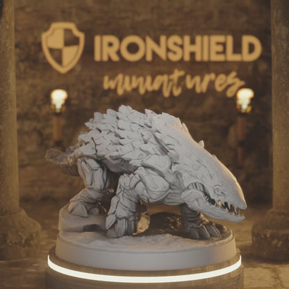 Wasteland Bulette 1 Monstrosity DnD miniature 3D printed resin tabletop RPG figure