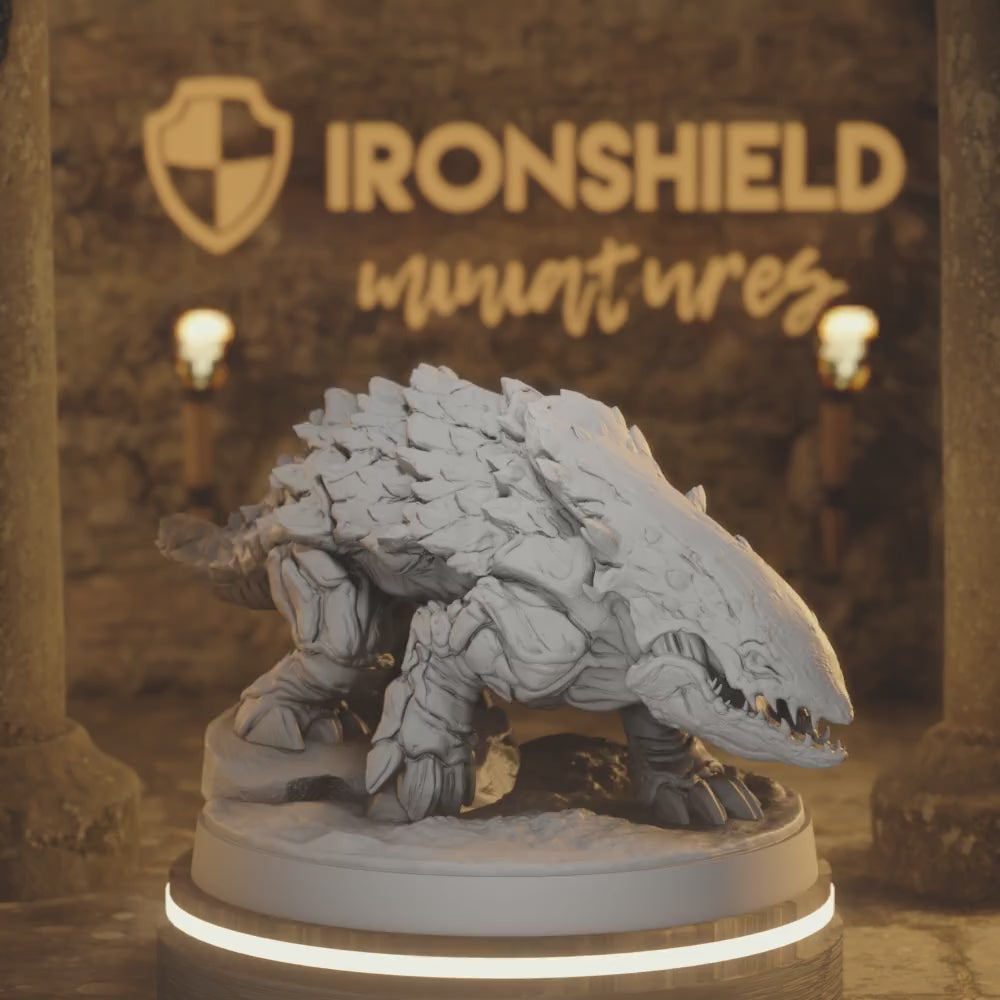 Wasteland Bulette 1 Monstrosity DnD miniature 3D printed resin tabletop RPG figure