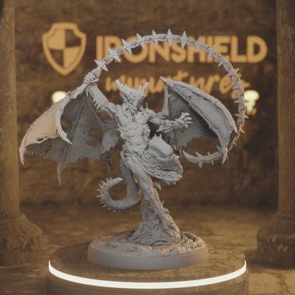 Courtier of Wrath 1 Fiend DnD miniature 3D printed resin tabletop RPG figure