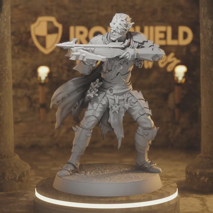 Orcwretch 2 Orc Ranger DnD miniature 3D printed resin tabletop RPG figure