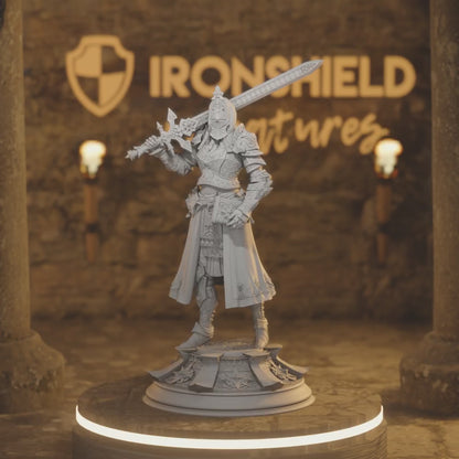 Johanna Inquisitor Knight Paladin Legions Figure dnd + BONUS Print 3d 14k miniature Gift Idea mini | Dungeons & Dragons | Tabletop  DM Stash — 360° rotating view of 3D printed DnD miniature