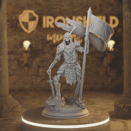 The Fallen & Damned - Lost Crusader Crusader Undead Fighter DnD miniature 3D printed resin tabletop RPG figure