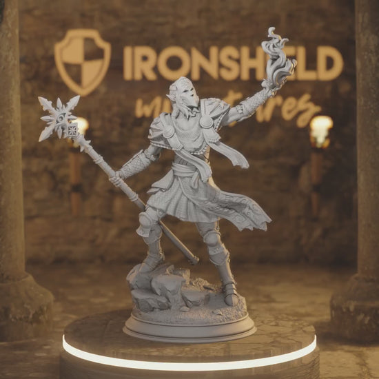 Hand of Seroca Elf Sorcerer, Warlock DnD miniature 3D printed resin tabletop RPG figure
