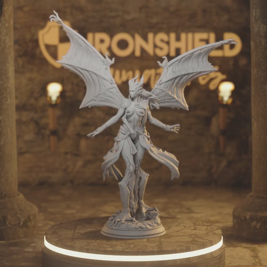 Luxuria Fiend DnD miniature 3D printed resin tabletop RPG figure