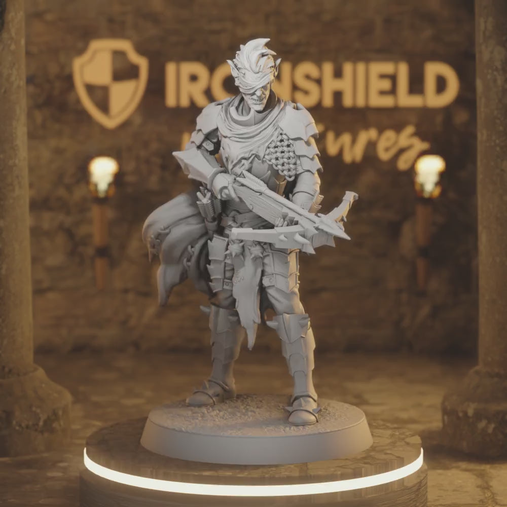 Orcwretch 3 Orc Ranger DnD miniature 3D printed resin tabletop RPG figure