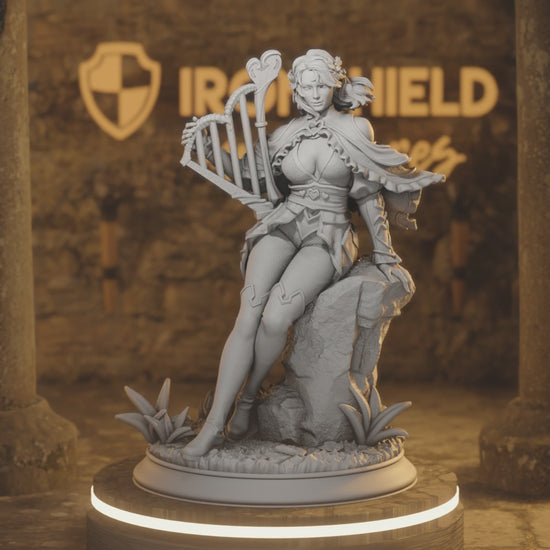 Mabel Human Bard DnD miniature 3D printed resin tabletop RPG figure