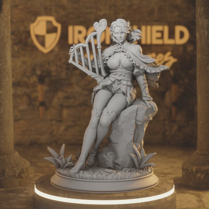 Mabel Human Bard DnD miniature 3D printed resin tabletop RPG figure
