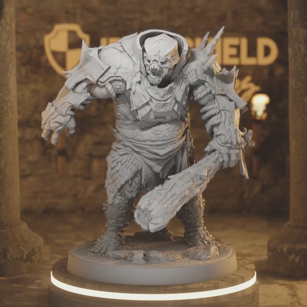 Ironcrag Ogre 1 Ogre DnD miniature 3D printed resin tabletop RPG figure