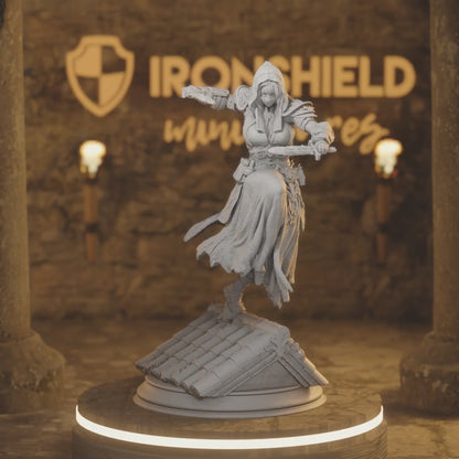 Karena - Hidden Rogue Killer Ninja Figure 12k + Base Print 3D RPG Miniature Gift Idea mini | Dungeons & Dragons DND Tabletop | DM Stash