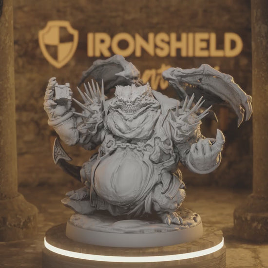Courtier of Greed Fiend DnD miniature 3D printed resin tabletop RPG figure