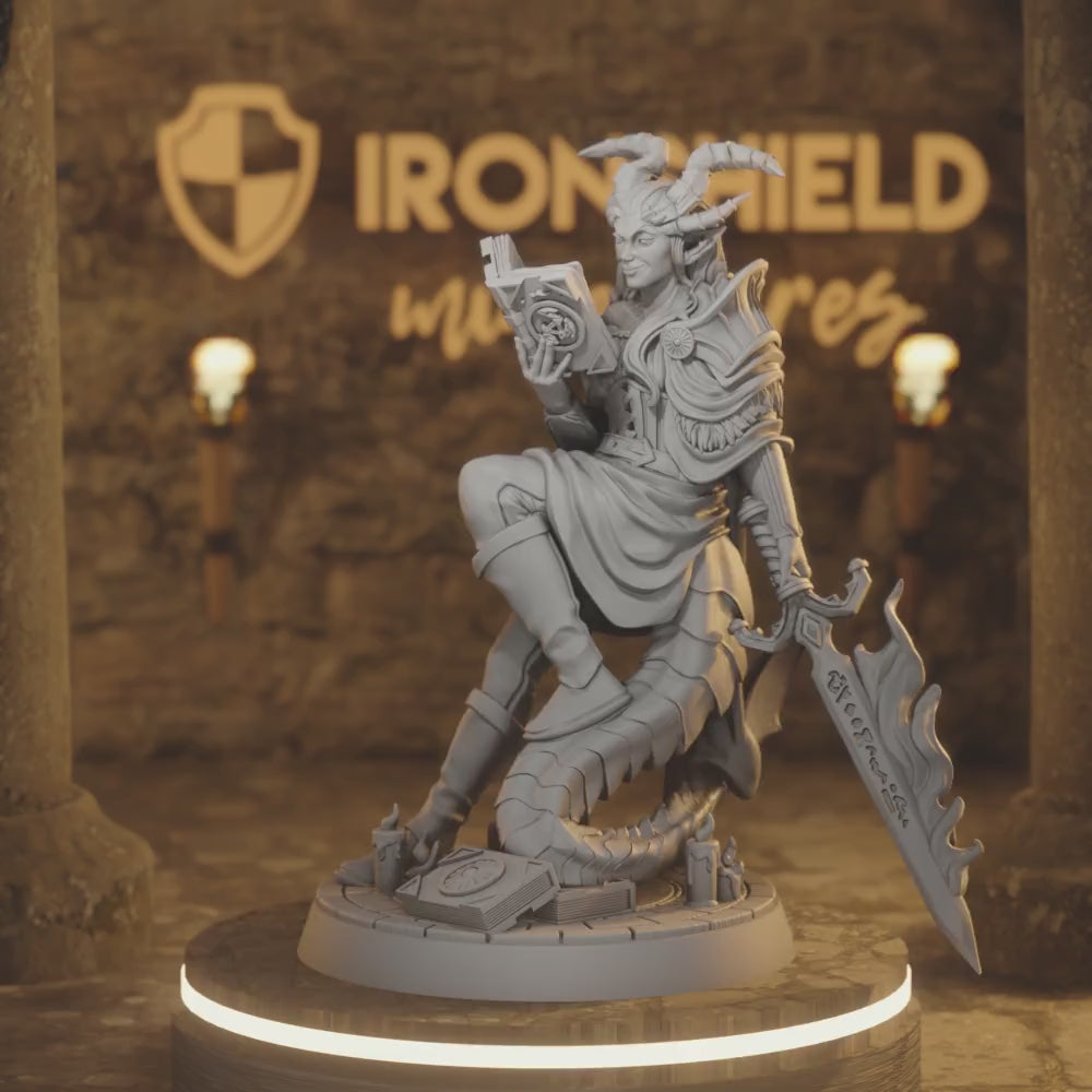 Master Invoker Fiend Warlock DnD miniature 3D printed resin tabletop RPG figure