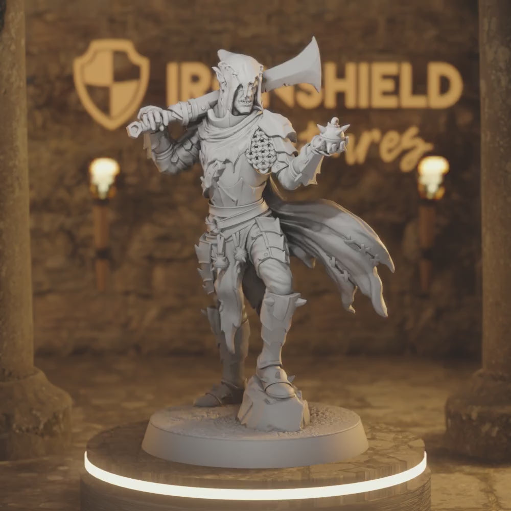 Orcwretch Sapper 1 Orc Rogue DnD miniature 3D printed resin tabletop RPG figure