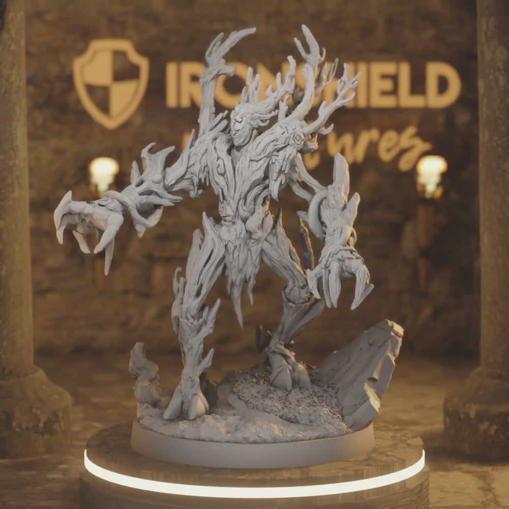 Deathroot Warden 1 Plant DnD miniature 3D printed resin tabletop RPG figure