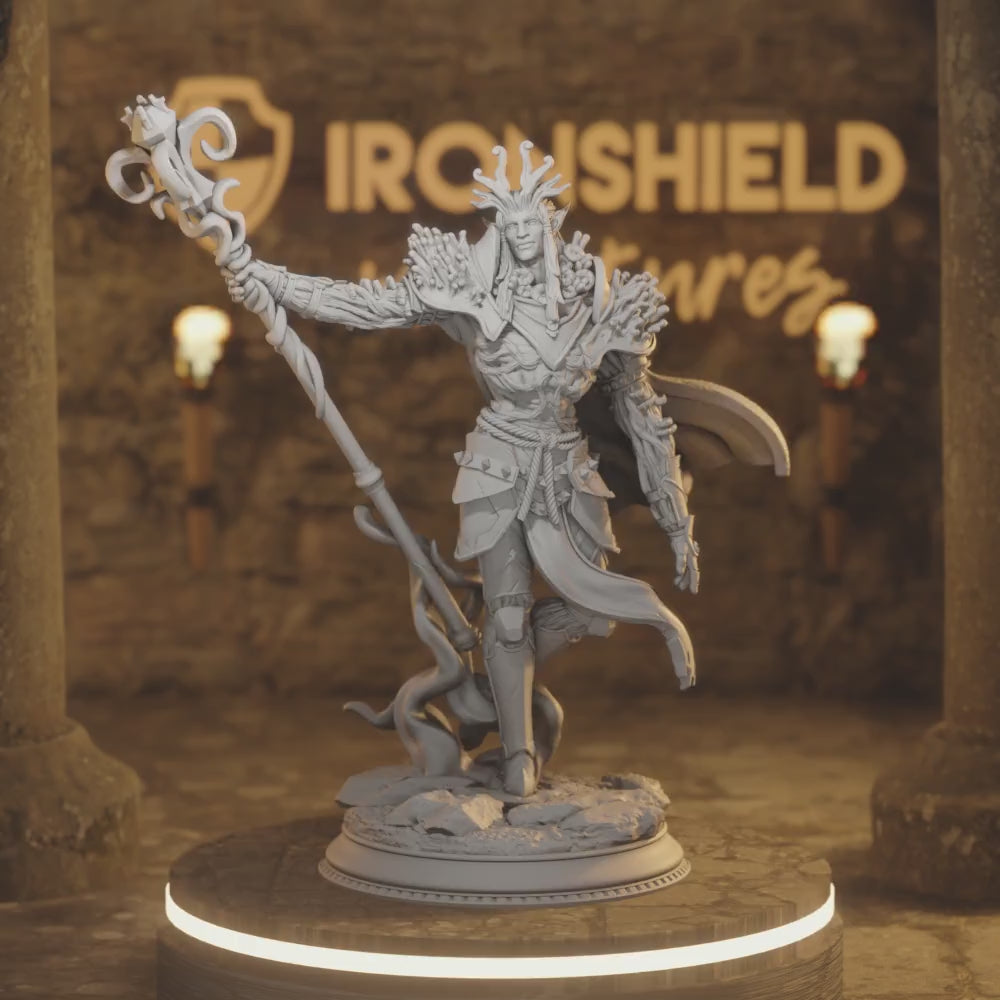 Sonari – Winged Drow Horror Monstrosity — 360° rotating view of 3D printed DnD miniature