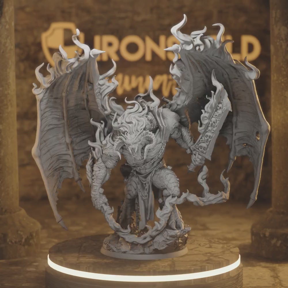 Beleth Archfiend Fiend DnD miniature 3D printed resin tabletop RPG figure