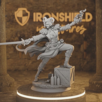 Octavia Rogue Nosmeni Rogue DnD miniature 3D printed resin tabletop RPG figure