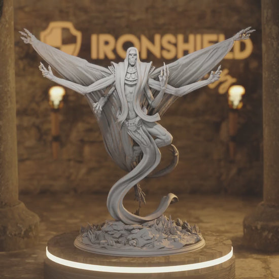 Exelian Monstrosity, Undead DnD miniature 3D printed resin tabletop RPG figure