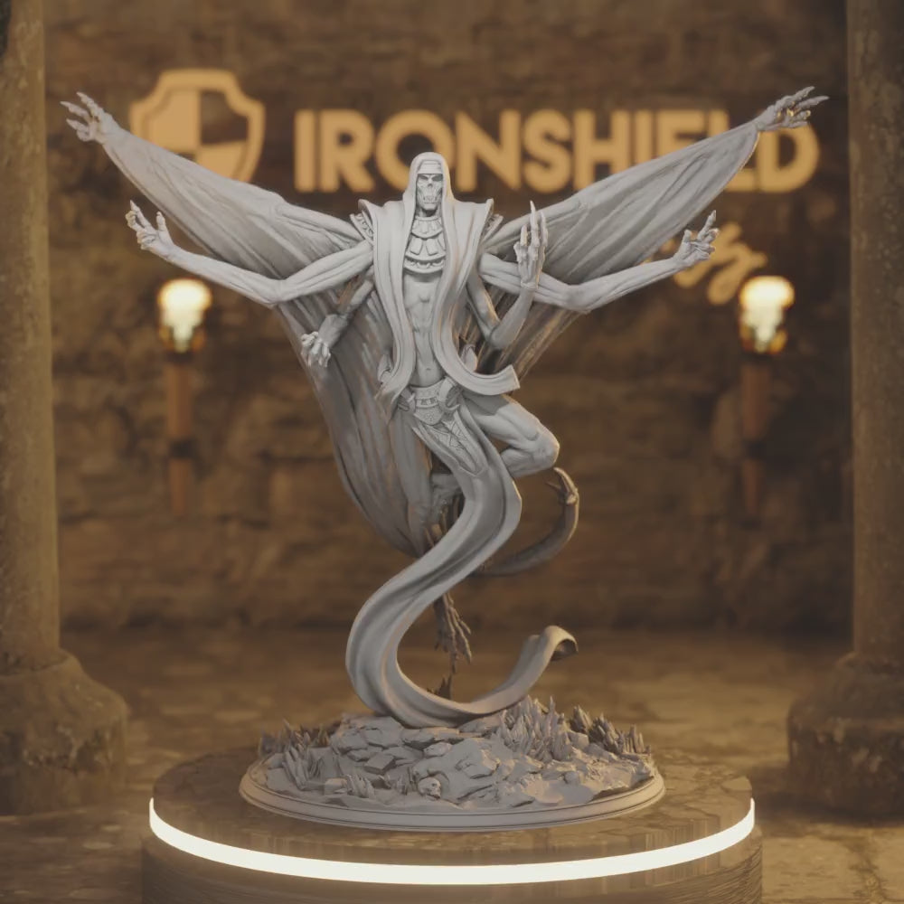 Exelian Monstrosity, Undead DnD miniature 3D printed resin tabletop RPG figure