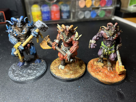Beastkin Devil Beasts Bundle Set 3 Figures - customer paint job