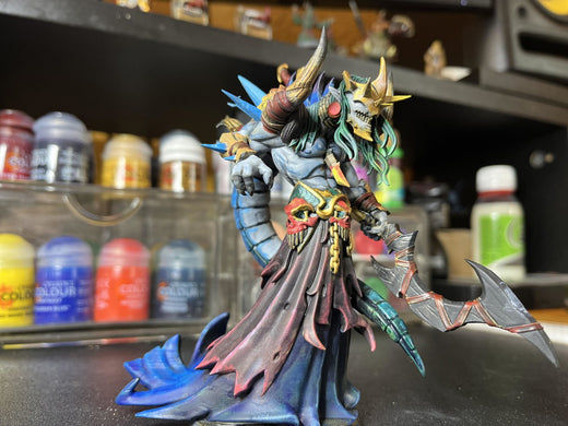 Kujla Necromancer - undead demon for dnd figure print 3d miniature miniatures | Gift Idea | Dungeons and Dragons | Tabletop | RN Estudio - customer paint job