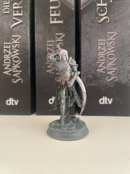 Drow Moon Paladin - Relethyr Elf Warrior - customer paint job