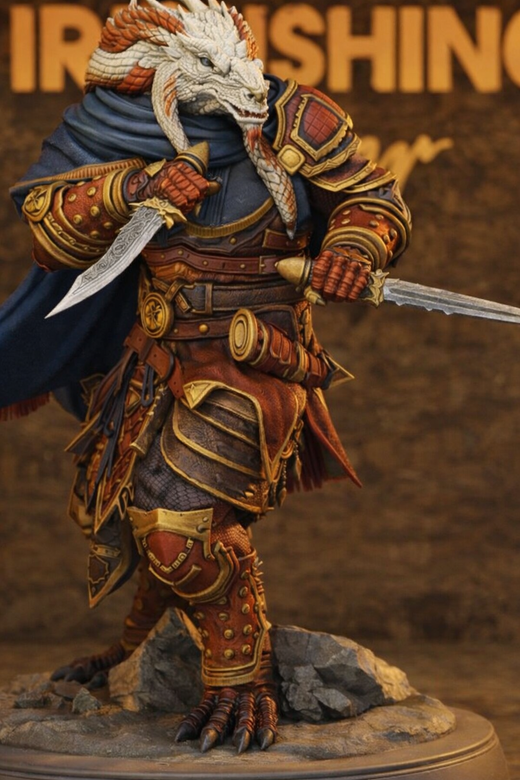 Dragonborn Assassin Rogue - Umbrascale Warrior - customer paint job