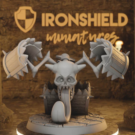 Undead mimic monster box big chest