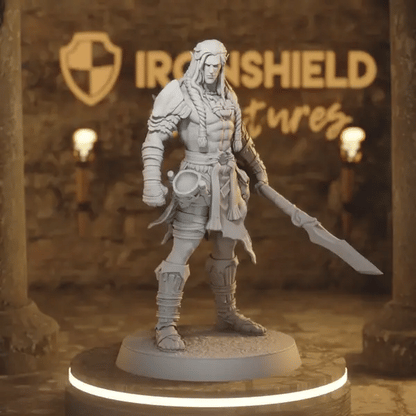 Whisperwood Guardian 1 DnD miniature 360 turntable animation