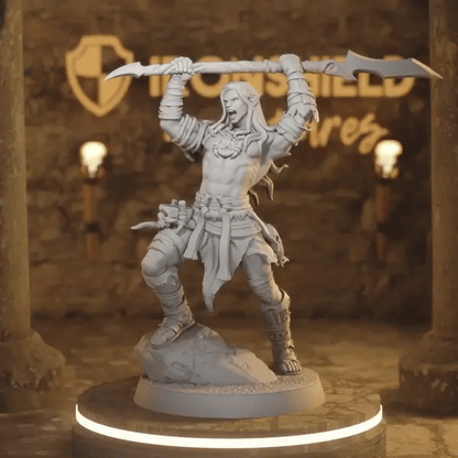 Whisperwood Guardian 4 DnD miniature 360 turntable animation